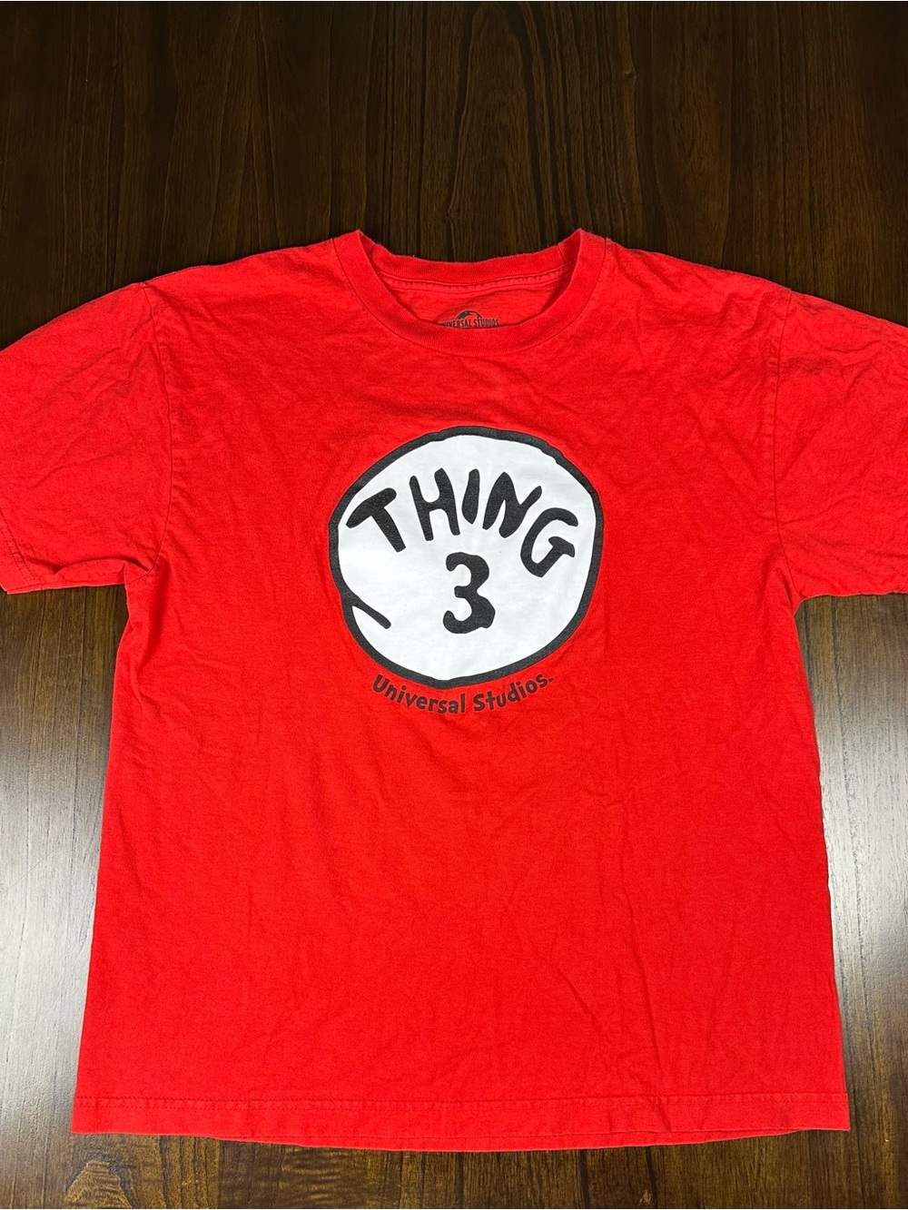 Thing 3 Red Shirt Universal Studios Dr Seuss Size Youth XL Worn Once